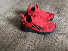 Puma Size 6C Red Slip On Toddler Boys Baby Shoes Wired Rapid Sneakers 386548-03