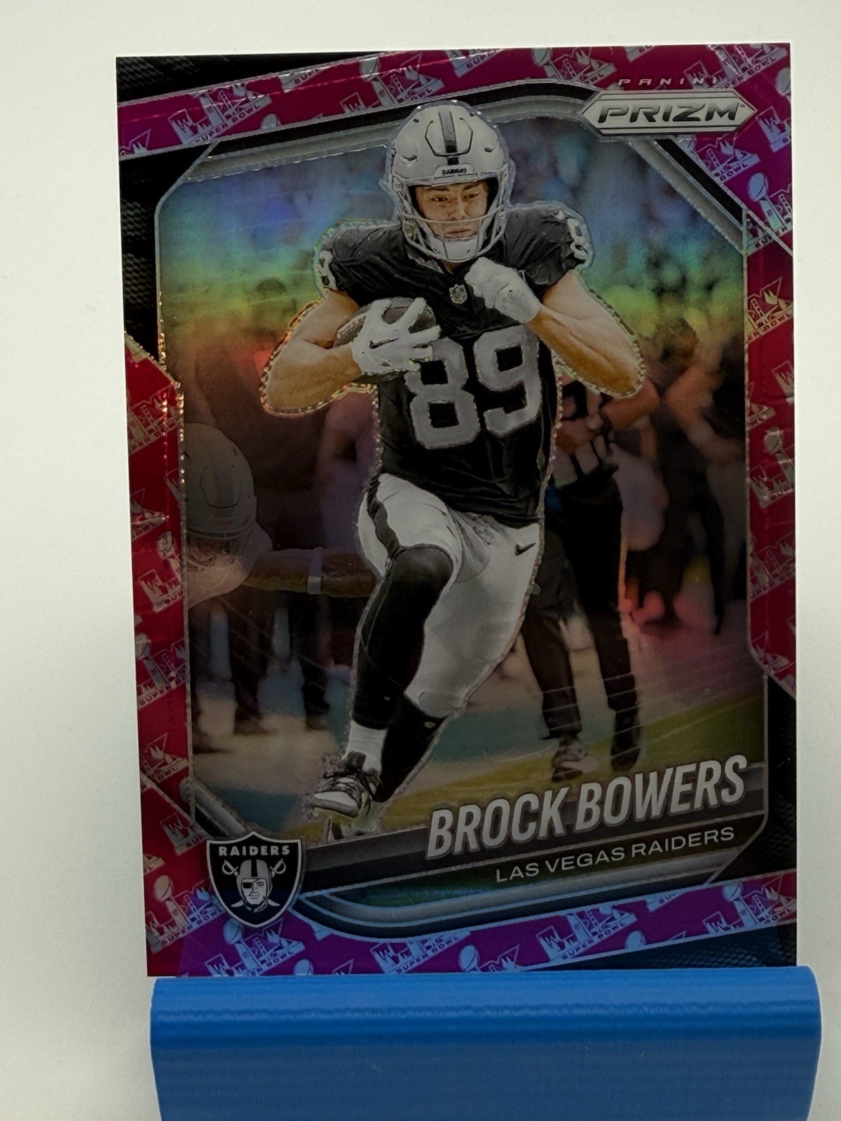 Panini 2025 Prizm Brock Bowers Base Set #6 Raiders Super Bowl LX Prizm /60
