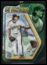 2025 Bowman Draft Mega Jamie Arnold In Action Mojo Die-Cut #BIA-3 - Athletics