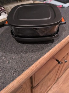Kismile 5 In 1 Air Fryer  Extra Glass Dish Top Level Replacement Bowl