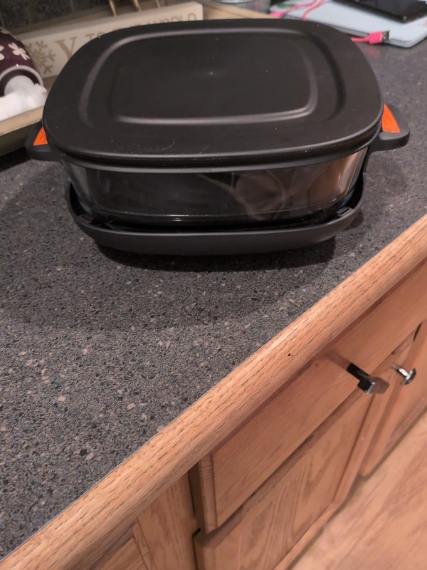 Kismile 5 In 1 Air Fryer  Extra Glass Dish Top Level Replacement Bowl