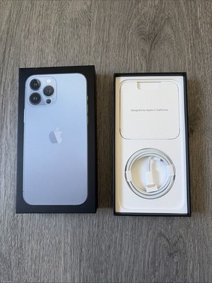 Apple iPhone 13 Pro Max Sierra Blue 256GB Box Phone is NOT included ( OG ALL )