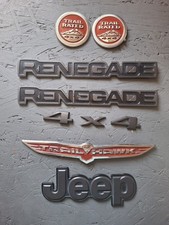 15-23 2015-2023 Jeep Renegade Trailhawk 4x4 Rear Emblem Logo Set Nameplate Oem