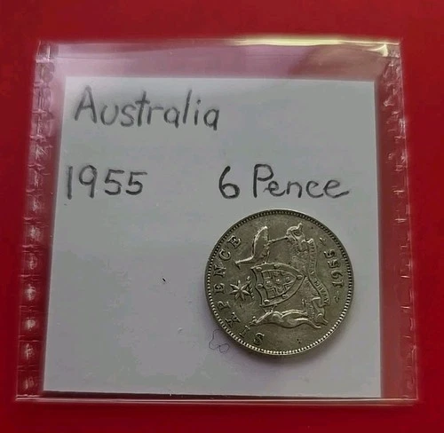 1955 Australia Sixpence — photo from the most recent tracked eBay sale