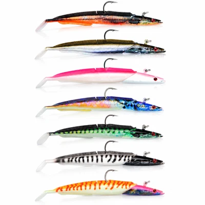 SØVIK TOBIS Sandaal Jig Jigging 30g-200g Tobiasfisch Shad Gummifisch - Bild 1 von 4