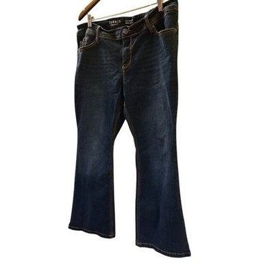 Torrid Luxe Slim Boot Super Stretch Dark Wash Jeans Women's 16 Short