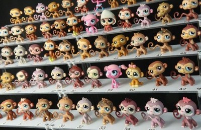 Littlest Pet Shop Affen, LPS Originaltiere von Hasbro, Preis pro Stück