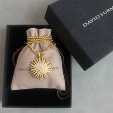 David Yurman Starburst Diamond Pendant w/ Chain