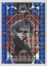 2023 Panini Mosaic Rookies Blue Mosaic Prizm 53/99 Clark Phillips III #301 10zi