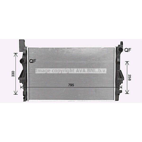 Ava Quality Cooling WasserküHler KüHlrippen GelöTet FüR Mercedes-Benz Vito-image