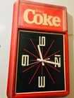 Vintage Enjoy Coke Coca Cola 1984 Electric 23 x 13 x 3  Wall Clock (not working)