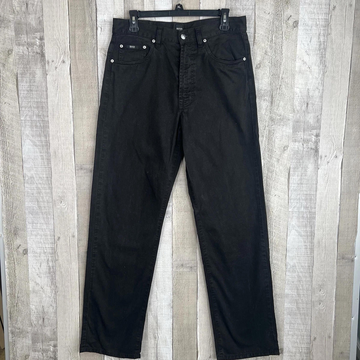 Jean HUGO BOSS Noir - Taille W26 L34, Coton/élasthanne, Coupe Droite, état Neuf Sans étiquette