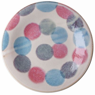 Essteller Pink Tenda Porzellan Mino-Yaki Gifu Japan Brush Blue Brand