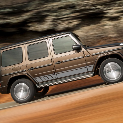 2 PCS Graphics Car Door Sticker For Mercedes-Benz G500 G63 Side Skirt Decals - Picture 4 of 7