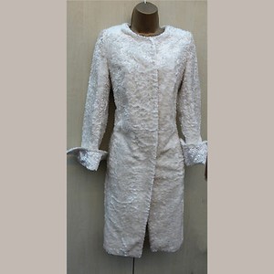 cream pile coat