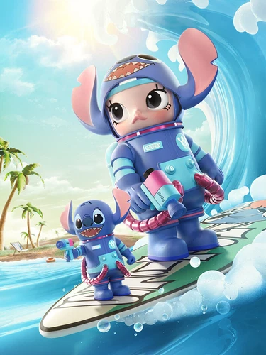 POP MART MEGA SPACE MOLLY 400% Stitch Action Figure Doll New Toy gift In stock! - Picture 11 of 16