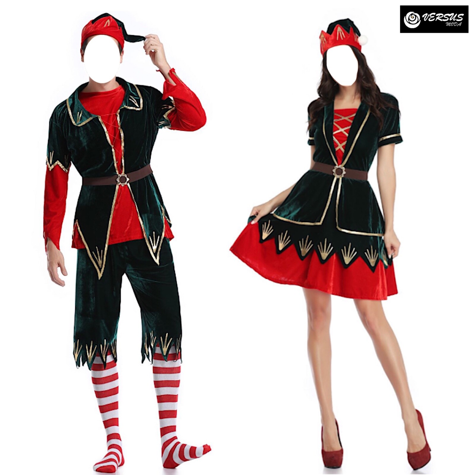 Stivali Di Natale Con Cappello Da Babbo Natale - Foto 3