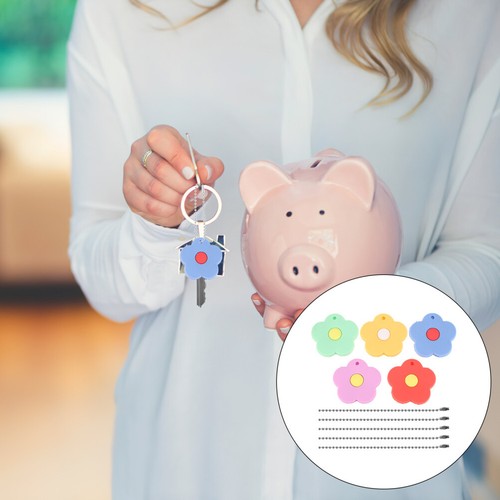 5pcs Silicone Flower Key Cover, Cute Key Caps for House Keys