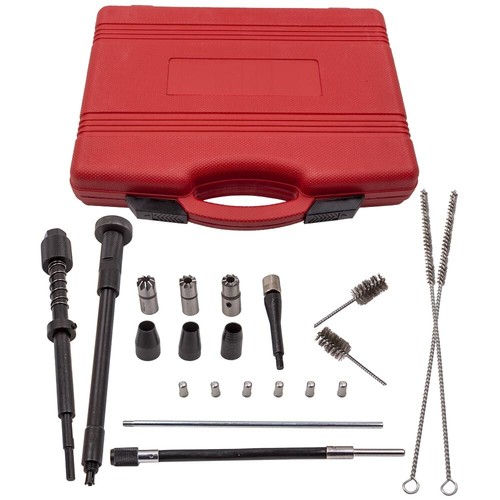 21pcs Universal Injector Seat Cleaning Kit Injector Seats Shaft