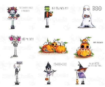 ODDBALL HALLOWEEN THEME-Stamping Bella Cling Mount Rubber Stamp ...
