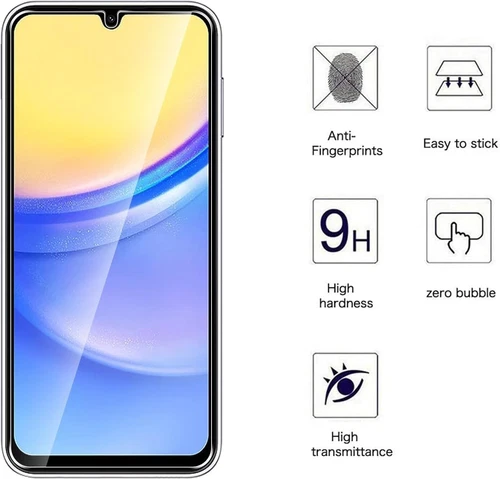 For Samsung Galaxy A05s Clear- 9H TEMPERED GLASS SCREEN PROTECTOR ,Case Friendly - Picture 2 of 7