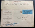 1934 Monroe MI USA First Parachute Message Flight cover To Detroit 50 Only ! — photo 1