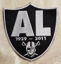 Las Vegas Raiders 4" Al Davis Iron On Embroidered Patch ~Free Tracking!