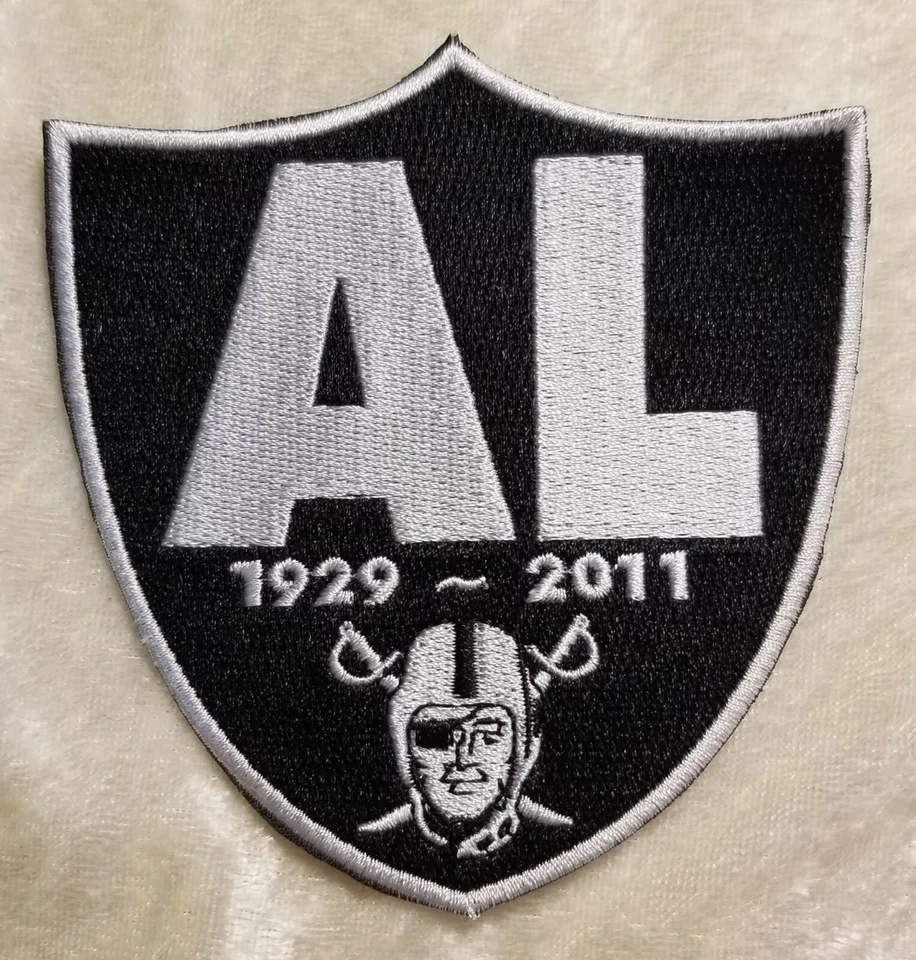Las Vegas Raiders 4" Al Davis Iron On Embroidered Patch ~Free Tracking!