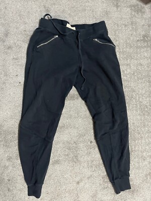 Hollister Pants High Rise Womens Small Black Jogger Sweatpants