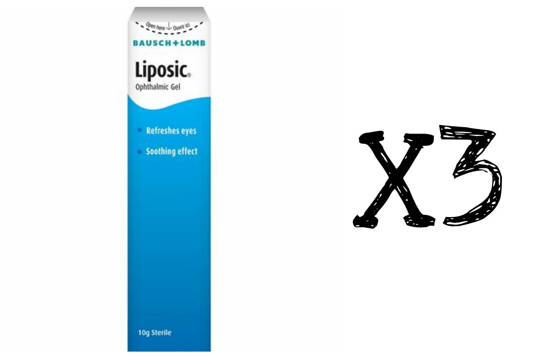 Bausch & Lomb Liposic Ophtalmic Gel 10g x3 | eBay