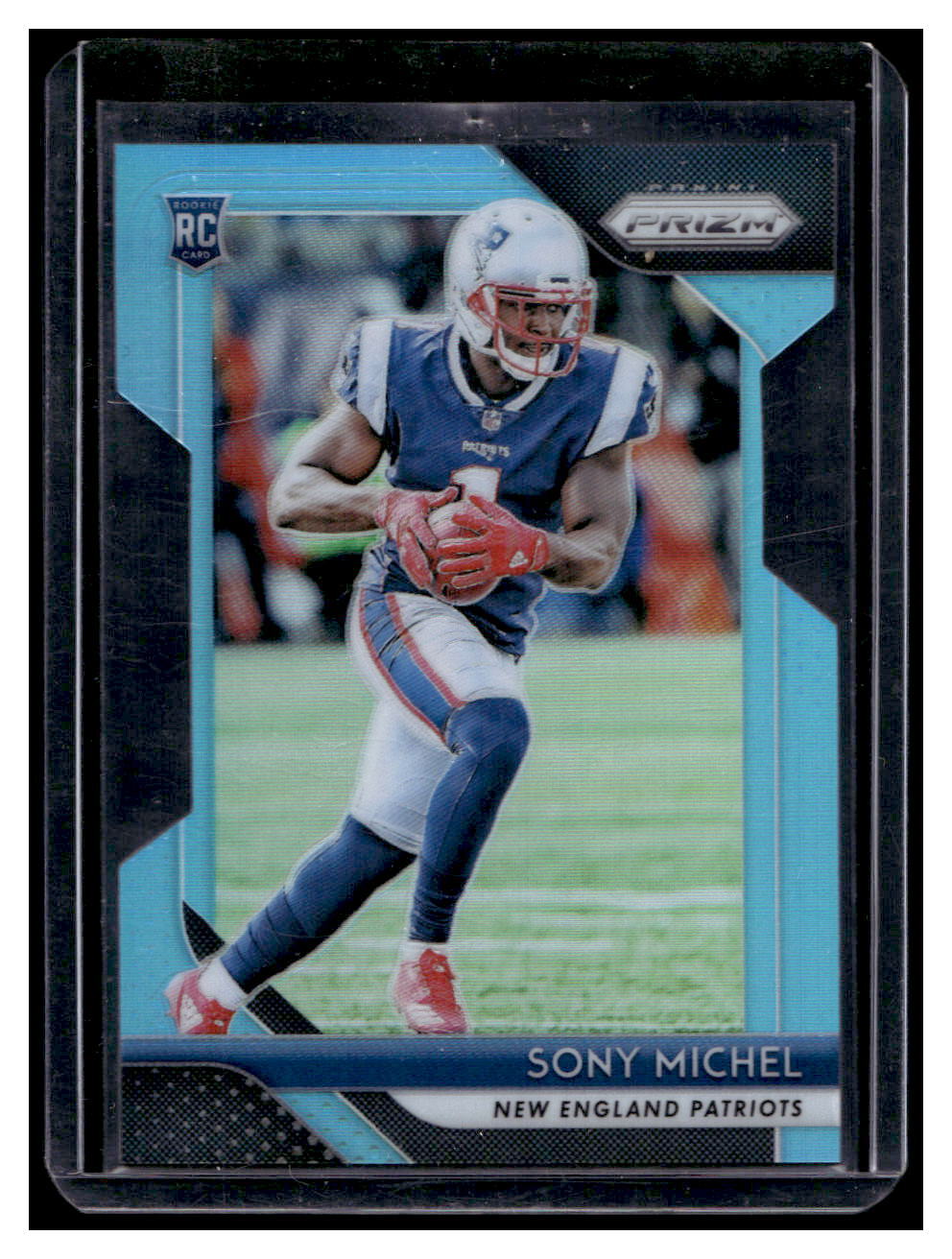 2018 Panini Prizm Prizms Light Blue #211 Sony Michel ROOKIE PATRIOTS /199