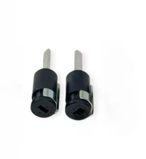 Schlage Deadbolt Cylinder Lock Black, Keyway without Keys, 2 Pcs