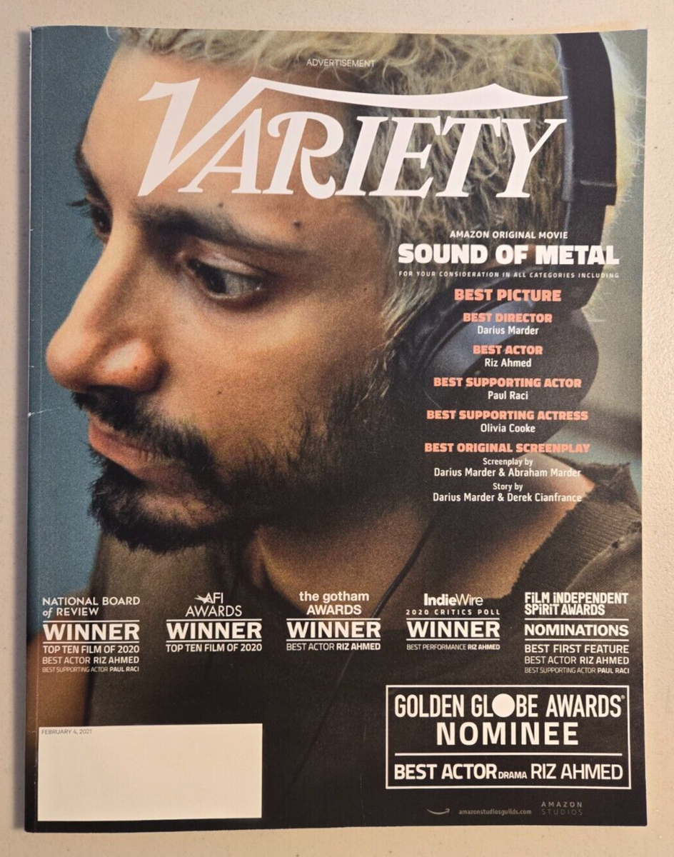 VARIETY Magazine FEBRUARY 2021 RIZ AHMED ROB LOWE OZZY OSBOURNE JACK  OSBOURNE