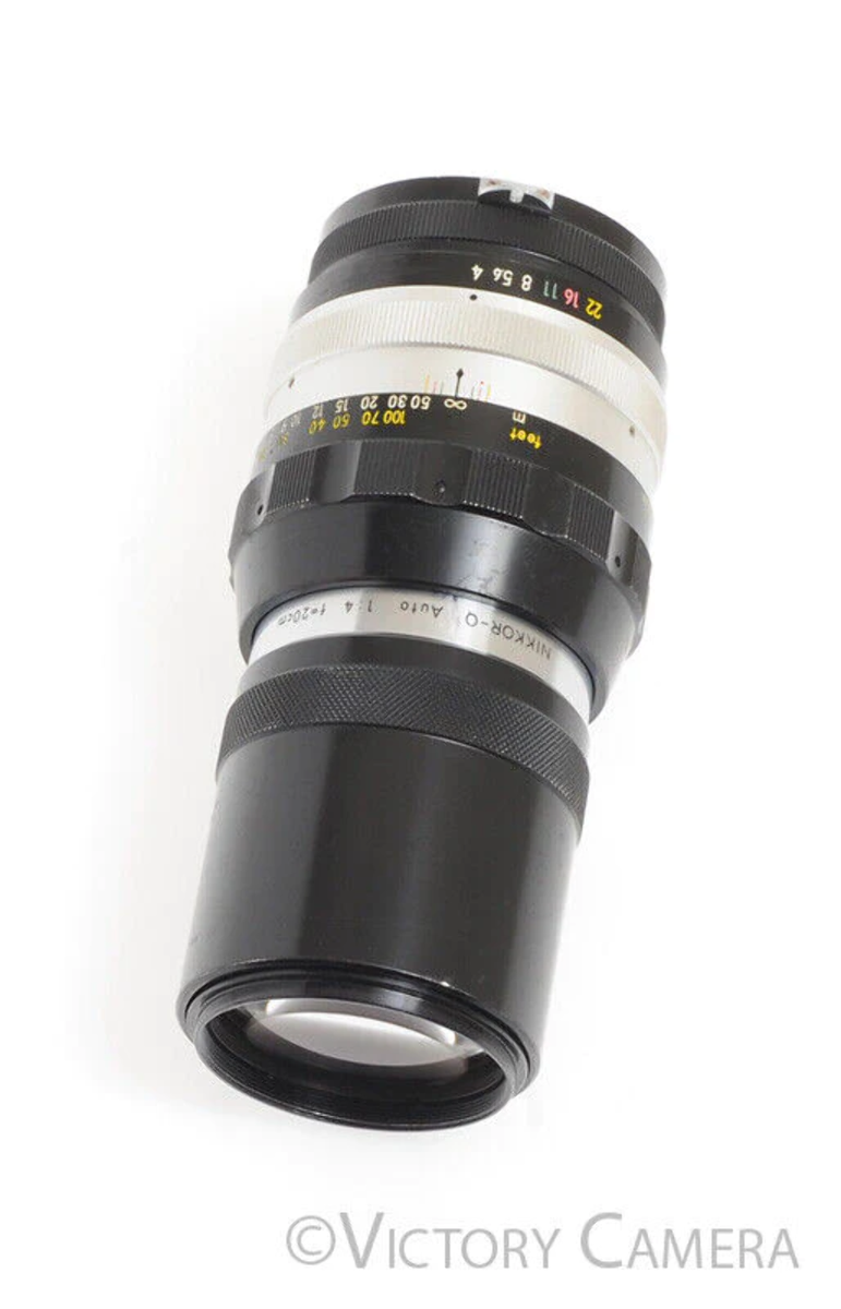 Nikon Nikkor-Q 20cm 200mm f4 Photomic non-AI Prime Lens [EXC-]