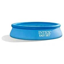 INTEX EASY SET 8 FT X 24 FT INFLATABLE POOL SET W/ FILTER PUMP & ACCESSORIES