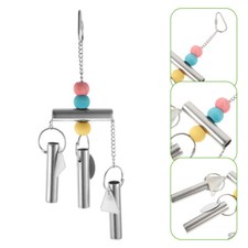 Metal Bell String Toy for Parrot Cockatoo Parakeet Bird Cage Hanging Chew Toy US