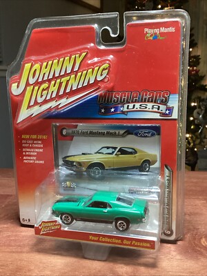 2016 Johnny Lightning Green 1970 Ford Mustang Mach 1 Muscle Cars USA