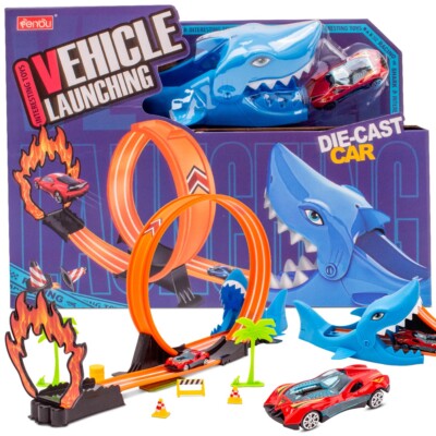 Rennbahn Crash Spirale Trackset Auto-Rennbah Crash Trackset inkl.1 Spielzeugauto