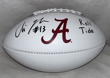 Malachi Moore Signed Crimson ALABAMA Logo Football Exact Proof On Coa
