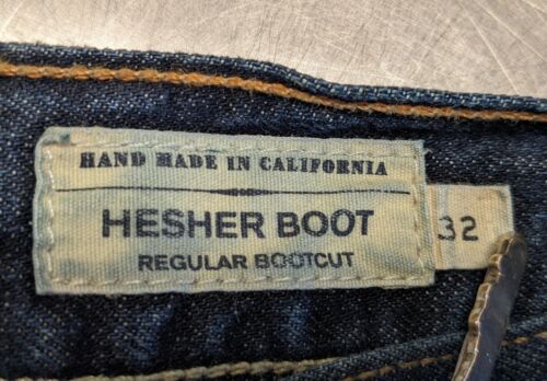 $192 HoT RaRe LEVI CAPITAL E HESHER BOOT CUT JEANS 32 HANDMADE in CALIFORNIA USA - Picture 1 of 7