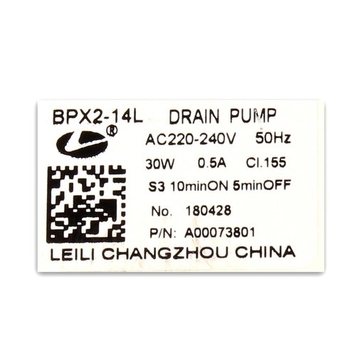 Pompe de vidange BPX2-14L Lave-vaisselle - 140000738017 - ELECTROLUX AEG - Photo 6/6