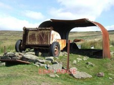 PHOTO  OLD FARM MACHINERY (A BAMFORD 'WUFFLER') AND CORRUGATED IRON ENCLOSURE NE