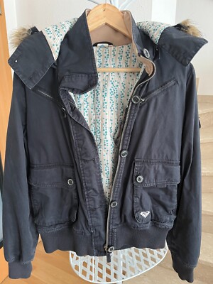 Winterjacke von Roxy, schwarz Gr. S gebraucht gut erhalten