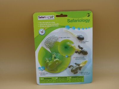 SAFARI LTD LIFE CYCLE OF A FROG TOY SET Safariology NEW ON CARD | eBay