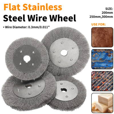 3~12Inch Reliable Stainless Steel 0.3mm Wire Wheel Brush For Metal Rust Remover