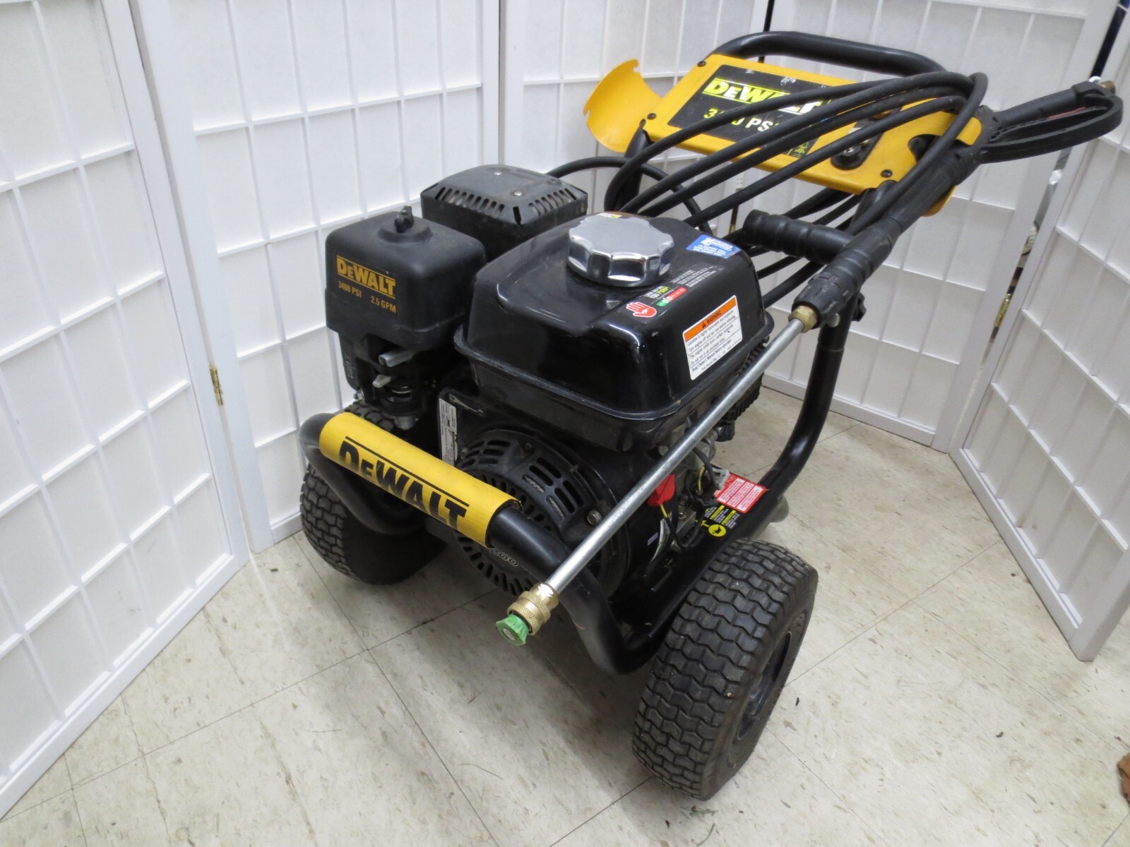 DEWALT DXPW3425 GAS POWER PRESSURE WASHER 3400 PSI WITH HONDA GX200