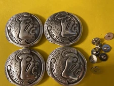 Lot of 4 Florida State University Seminoles Conchos with Screws 1 1/4” Wide New