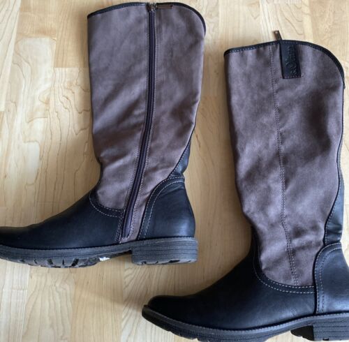 S Oliver Stiefel Reiter Stil Braun Schwarz Gr 38