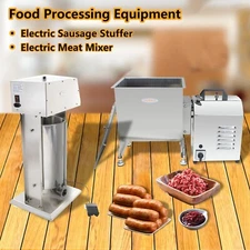 Hakka 2 in 1 Food Processor Electric Meat Mixer with Sausage Stuffer Commercial