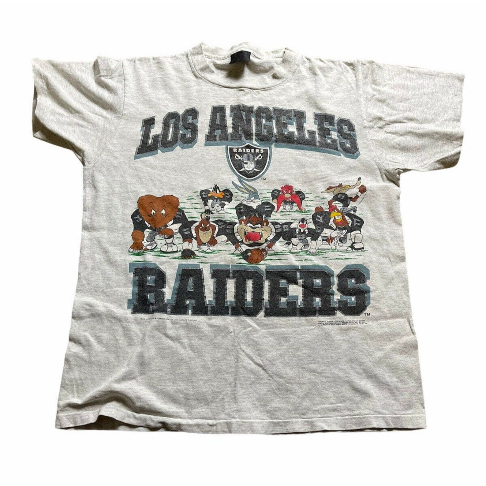 Vintage Los Angeles Raiders NFL Looney Tunes Classic Funny T-Shirt Sizes S-5XL HN1217